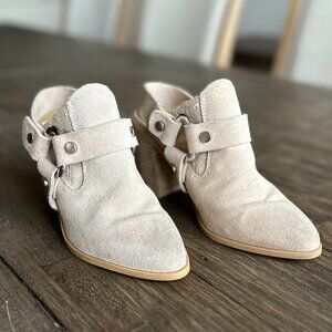 Dolce Vita Rango Suede Western Harness Mules - Size 6.5